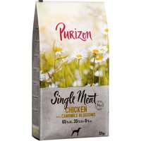 2x12kg Single Meat Adult Kip met Kamillebloemen en Pompoen Purizon Hondenvoer