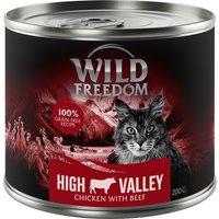 12x200g Adult : Farmlands - bœuf, poulet Wild Freedom nourriture humide pour chat