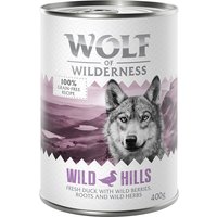 Wolf of Wilderness Adult - Single Protein 6 x 400 g - Wild Hills - Duck