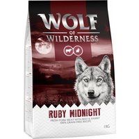 1kg Wolf of Wilderness Ruby Midnight bœuf, lapin - Croquettes pour chien