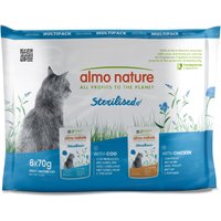 24x70g Sterilised Kip & Kabeljauw Almo Nature Holistic Kattenvoer