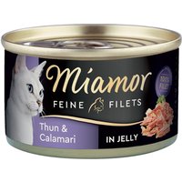 24x100g Light tonijn & Calamares in gelei Miamor natvoer voor katten