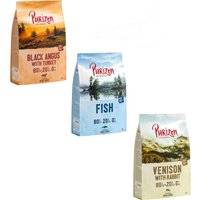 Purizon provpack 3 x 1 kg - Grain Free - Black Angus Beef & Turkey, Venison & Rabbit, Fish
