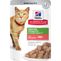 Hill's Science Plan Senior Vitality Mature Adult 7+ - Saver Pack: Delicious Selection (48 x 85g)