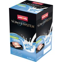 animonda Vom Feinsten Adult Milkies 6 x 100g - with Chicken & Milk Centre
