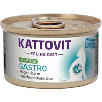 24x85g Kattovit Gastro dinde - Pâtée pour chat