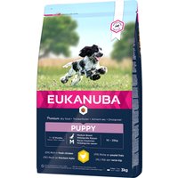 3kg Eukanuba Puppy Medium Breed poulet - Croquettes pour chiot