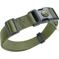 HUNTER Halsband London Olijfgroen Vario Plus Maat L: 34-56cm Halsomvang, B 20mm Hond — afbeelding 1