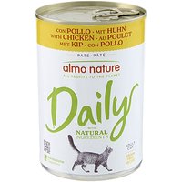 12x400g poulet Almo Nature Daily Menu - Pâtée pour chat