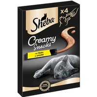 4x12g Sheba Creamy Snacks poulet - Friandises pour chat