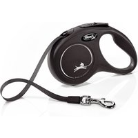 Laisse-sangle flexi New Classic S, noir pour chien - laisse-sangle flexi New Classic taille S, noir (5 m)