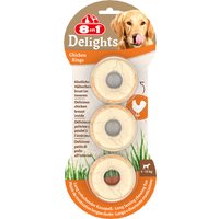 8in1 Delights tuggringar med kyckling - Ekonomipack: 6 x 119 g (18 st)