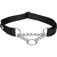 Collare Trixie Premium semistrangolo - nero - Tg. L–XL: circonferenza 45–70 cm x H 2,5 cm