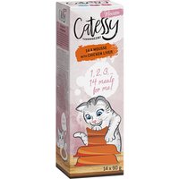 Lot Catessy Mousse 28 x 90 g pour chat - foie de poulet
