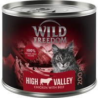 12x200g Adult Farmlands poulet au bœuf Wild Freedom - Pâtée pour chat