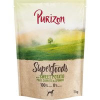Purizon Superfoods Veggie Sweet Potatoes with Peas, Carrots & Spinach - 1 kg