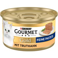 48x85g Gourmet Gold Les Mousselines lot mixte (24 x thon + 24 x dinde) - Sachet pour chat