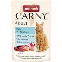 24x85g poulet, thon Animonda Carny - Pâtée pour chat