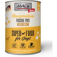 6x800g MAC's Mono sensitive dinde nourriture pour chien humide