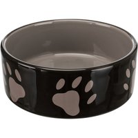 Comedouro em cerâmica com patinhas Trixie - 800 ml, diâmetro 16 cm