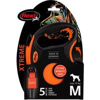 flexi Xtreme bandkoppel orange, 5 m - M: upp till 35 kg