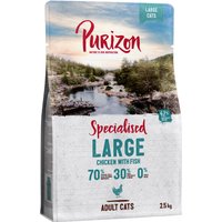 2,5kg Purizon Large Adult poulet, poisson sans céréales - Croquettes pour chat