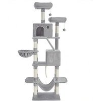 Feandrea Arbre à chat, 206 cm gris clair pour chat
