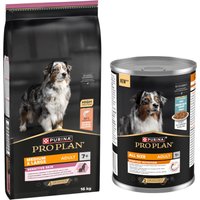 16 kg PURINA PRO PLAN + 12 x 400 g All Size Everyday Nutrition fisk på köpet! - Medium & Large Adult 7+ Sensitive Skin