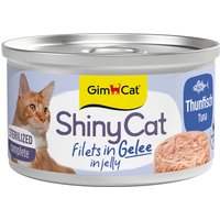 GimCat ShinyCat Sterilized i gelé 24 x 70 g - Tonfisk