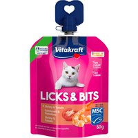 Vitakraft Licks & Bits 16 x 60 g - Räkor & tomat
