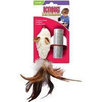 KONG Feather Mouse met Catnip 1 stuk — afbeelding 1