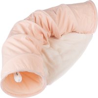 Tunnel de jeu TIAKI Corduroy pour chat  - L 105 x l 30 x H 60 cm