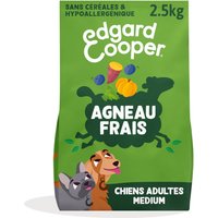 2.5kg Edgard & Cooper Medium Adulte Chien Agneau sans céréales - croquettes pour chien