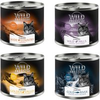 6 x 200 g Wild Freedom Adult Sterilised- sans céréales, lot mixte, chat
