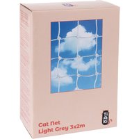 TIAKI kattnät med trådförstärkning, ljusgrått - 3 x 2m