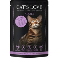 Cat's Love 12 x 85 g comida húmida para gatos - Salmão e frango
