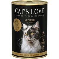 Cat's Love 6 x 400 g pour chat - Senior canard