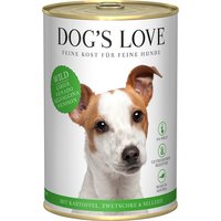 6x 400g de nourriture pour chien Dog's Love Adult Wild humide