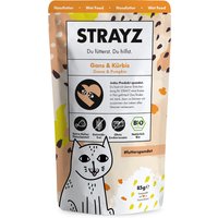 STRAYZ ekologiskt portionspåse 6 x 85 g - Ekologisk gås & ekologisk pumpa