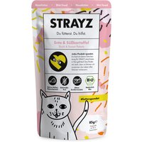 6x85g STRAYZ BIO canard, patate douce nourriture humide pour chat