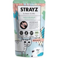 STRAYZ ekologiskt portionspåse 6 x 85 g - Ekologisk lax och ekologisk broccoli