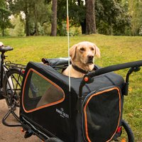 Nomad Tales Spirit Bike Trailer, ebony / tangerine - L 145 x B 72 x H 102 cm, opptil 45 kg
