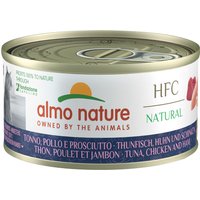 Almo Nature HFC Natural 6 x 70 g pour chat - thon, poulet, jambon