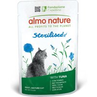 24x70g Almo Nature Holistic Sterilised Tonijn Kattenvoer Nat