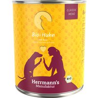 Herrmann's Classic Bio Menù 12 x 800 g umido cane - Pollo bio con Riso bio