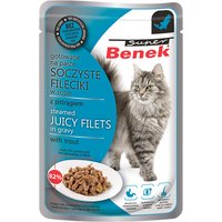 Super Benek Filets en sauce 28 x 85 g pour chat - truite