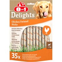 8in1 Delights Bâtonnets torsadés poulet pour petit chien - 35 bâtonnets