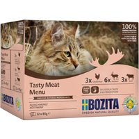 Lot mixte Bozita Bouchées en gelée 12 x 85 g pour chat - lot mixte à la viande