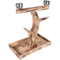 L50,5xl29xH52cm TIAKI Perchoir en bois pour perroquet Accessoires pour cages