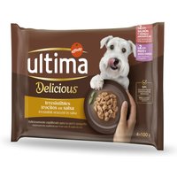 Ultima Fit & Delicious Mini Adult 44 x 100 g - Mix Lax + Kalkon